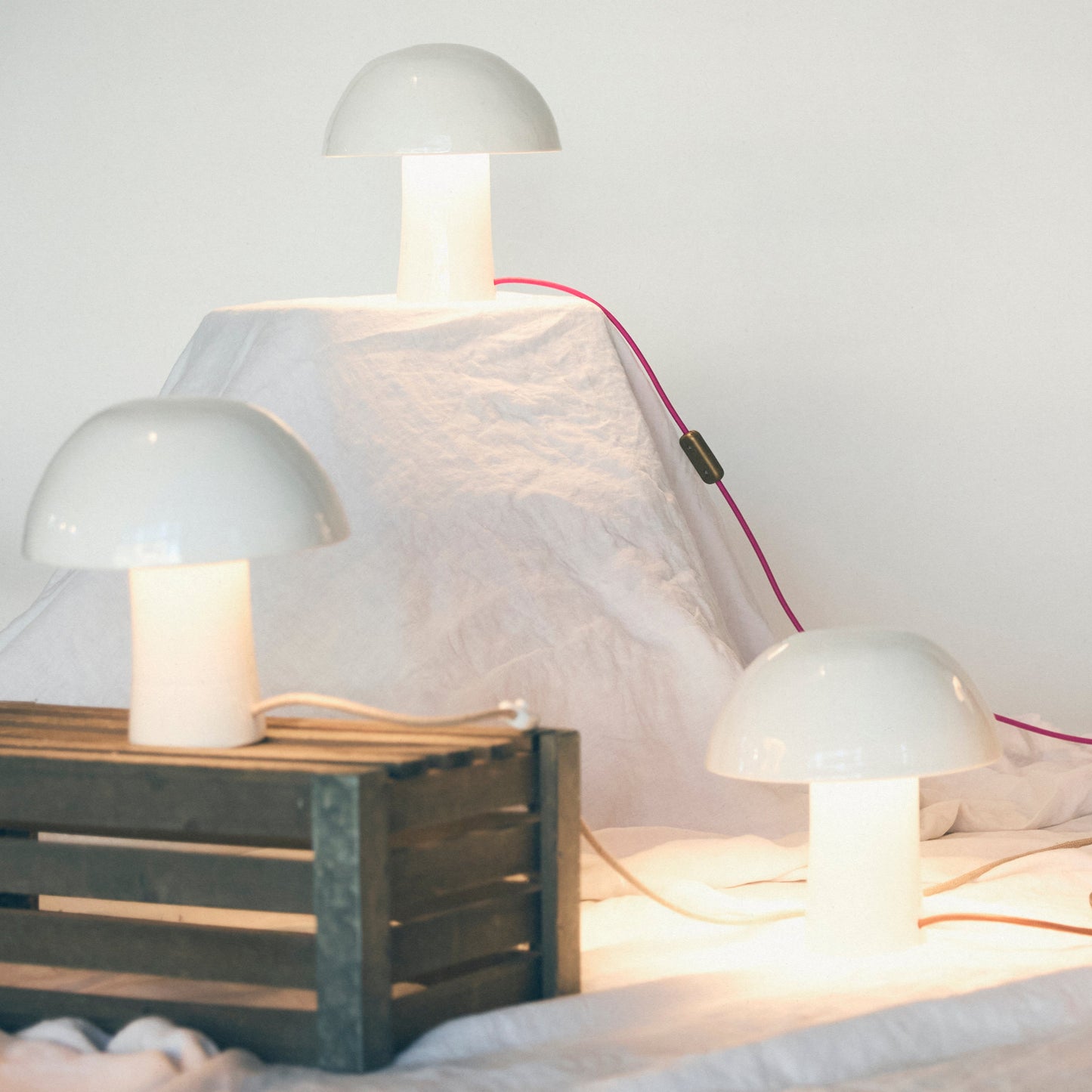 Spora Serie Blanca cable azul